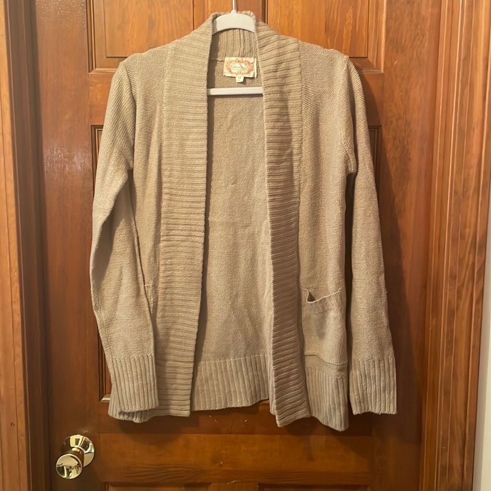 Brown tan cardigan